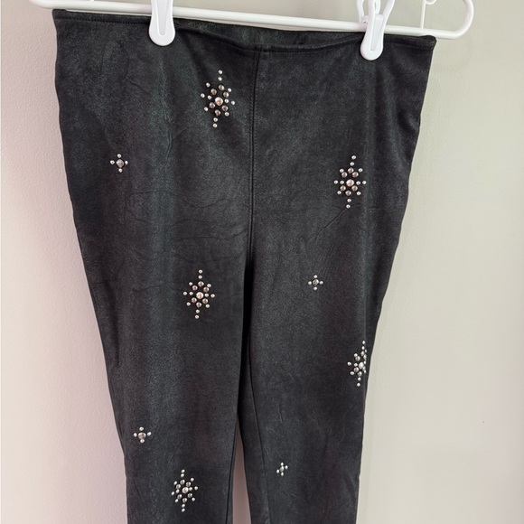 Free People Star Stud Embellished Skinny Pants - Black/Silver - Size 25 - Picture 8 of 15